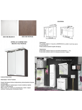 Atina 65 ormarić GORNJI DEO